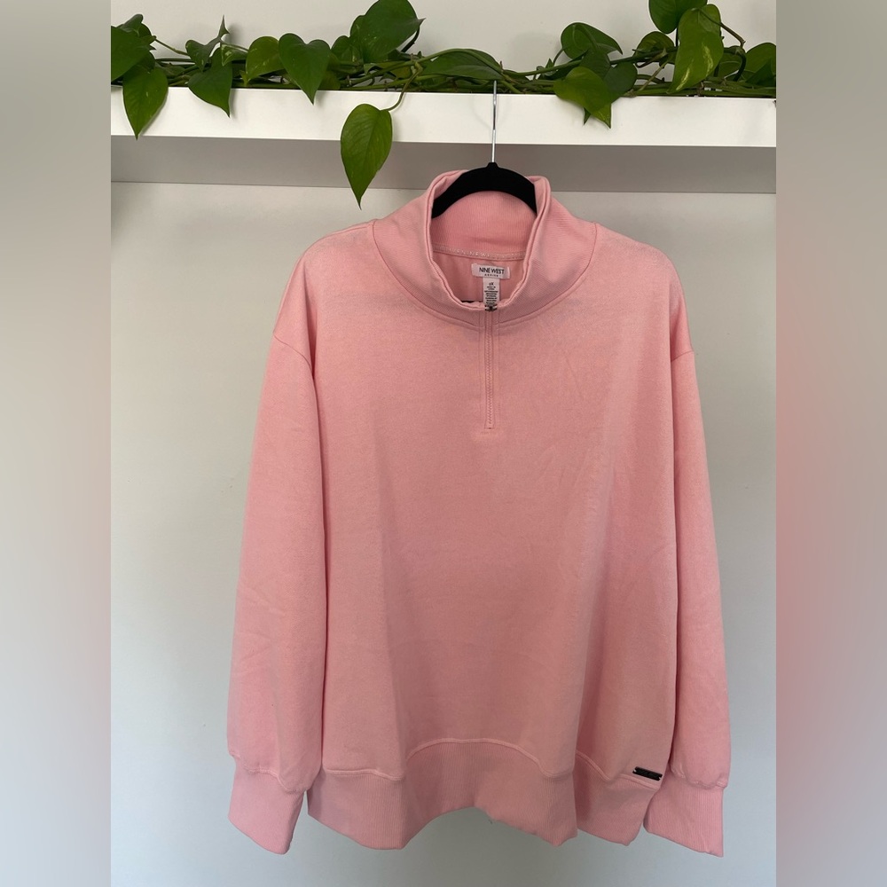 Nine West Women’s Active Sweatshirt Pullover Quarter Zip Women’s 2XL